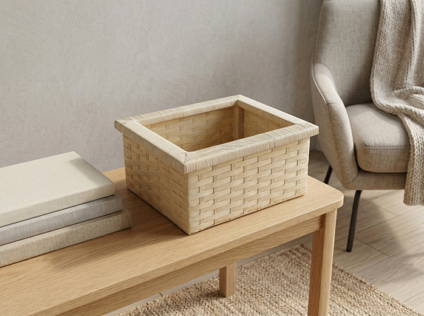 Rattan Organizer Box | بوكس تنظيم راتان